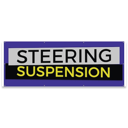 Steering Suspension Banner Concession Stand Food Truck Single Sided